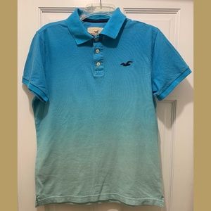 *SOLD* Hollister Short Sleeved Ombre Polo Shirt Men's Size M